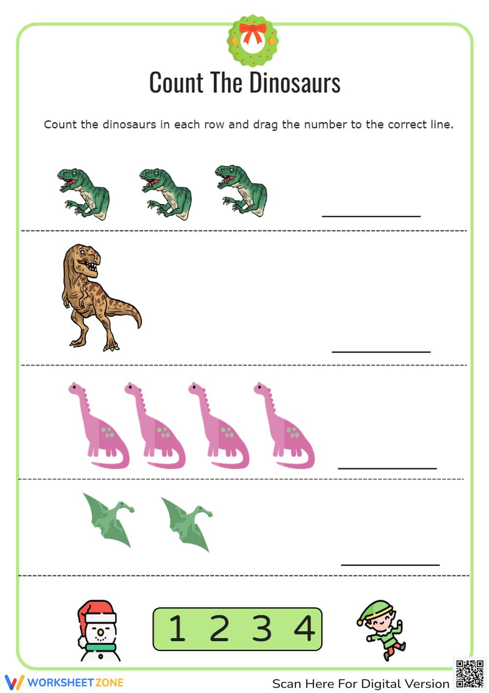 Count the dinosaurs - Page 1