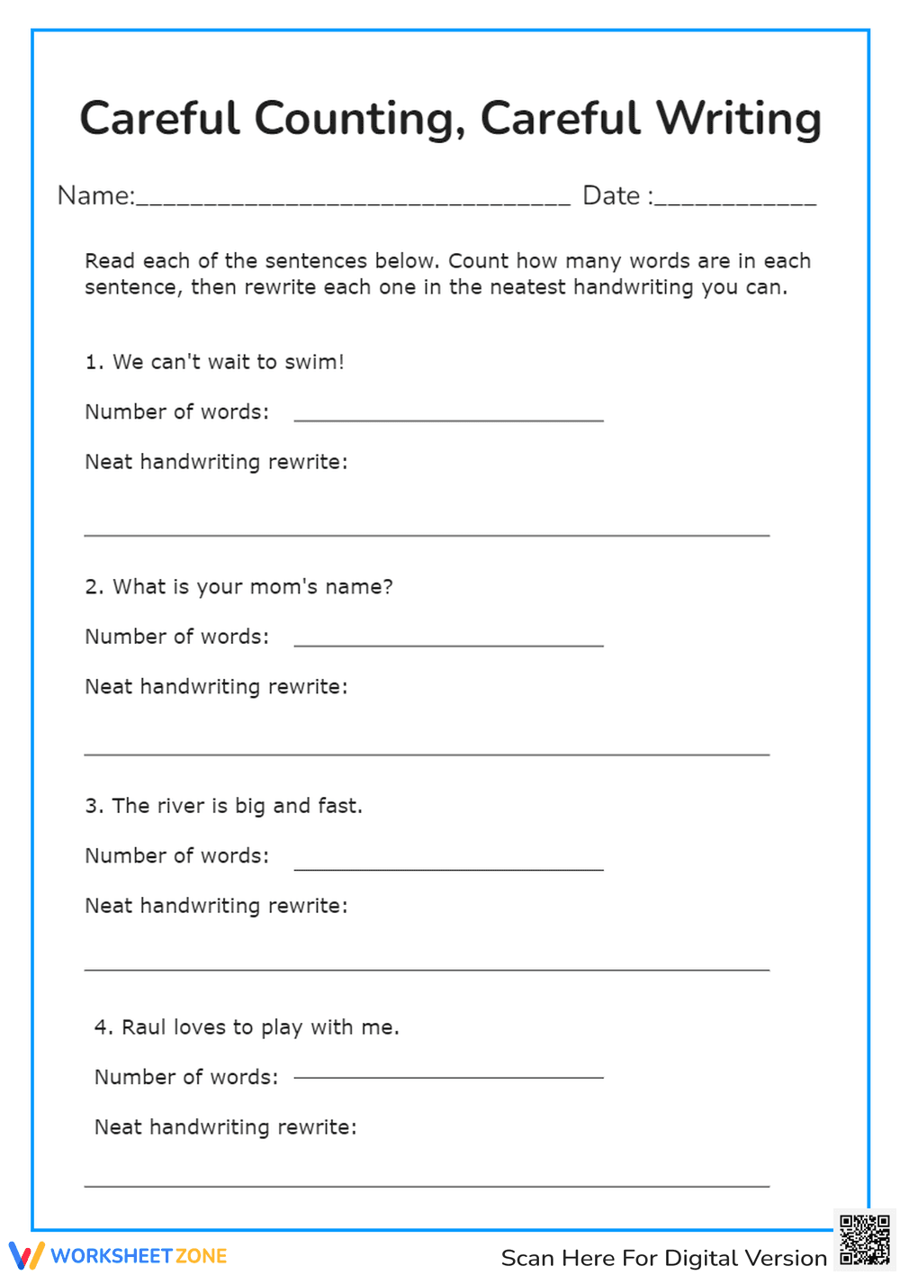 Practice Careful Counting - Page 1