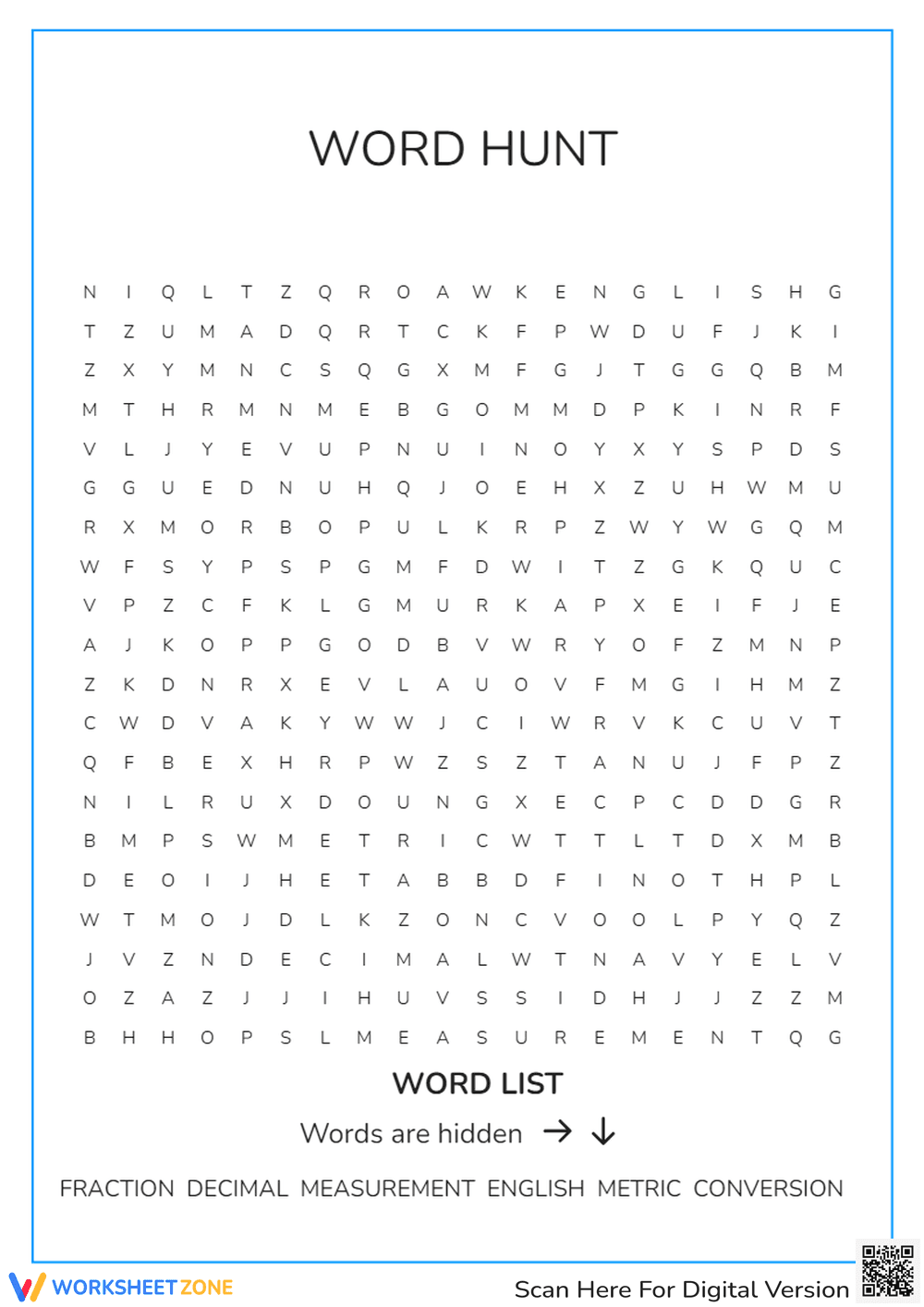 Word Hunt Game - Page 1