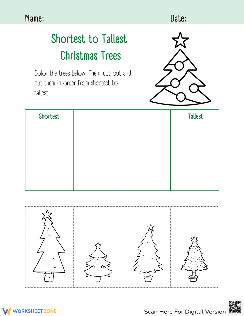 Shortest to Tallest Christmas Tree - Page 1