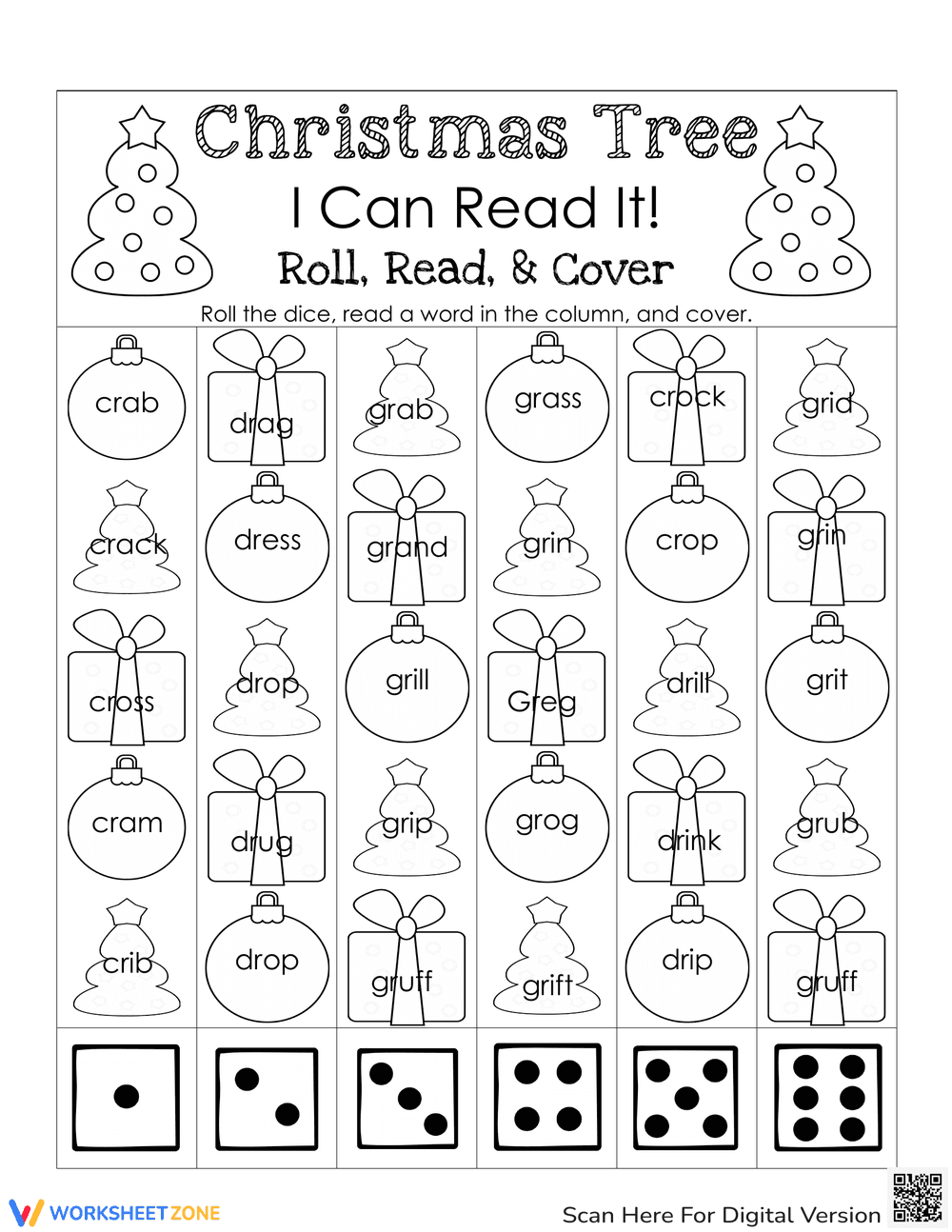 Christmas Tree I Can Read It - Page 1