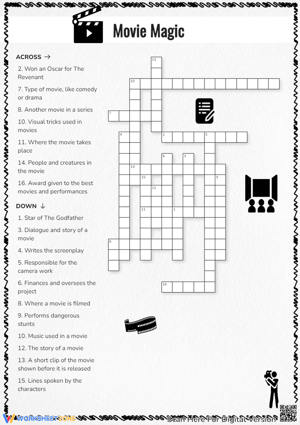 Movie Magic Crossword - Page 1