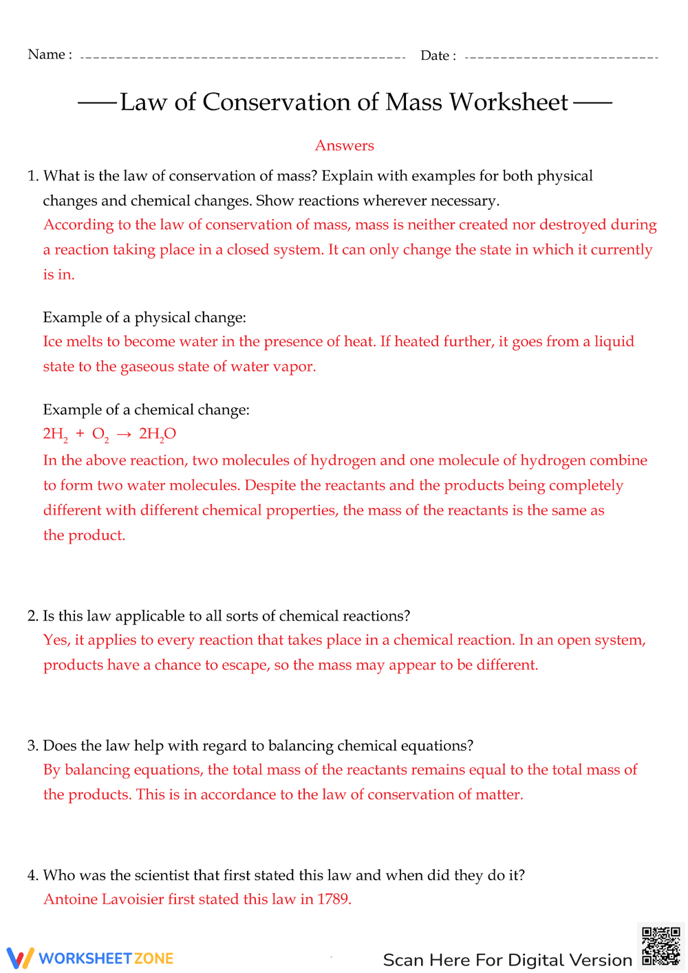 Law of Conservation of Mass Problems - Page 2