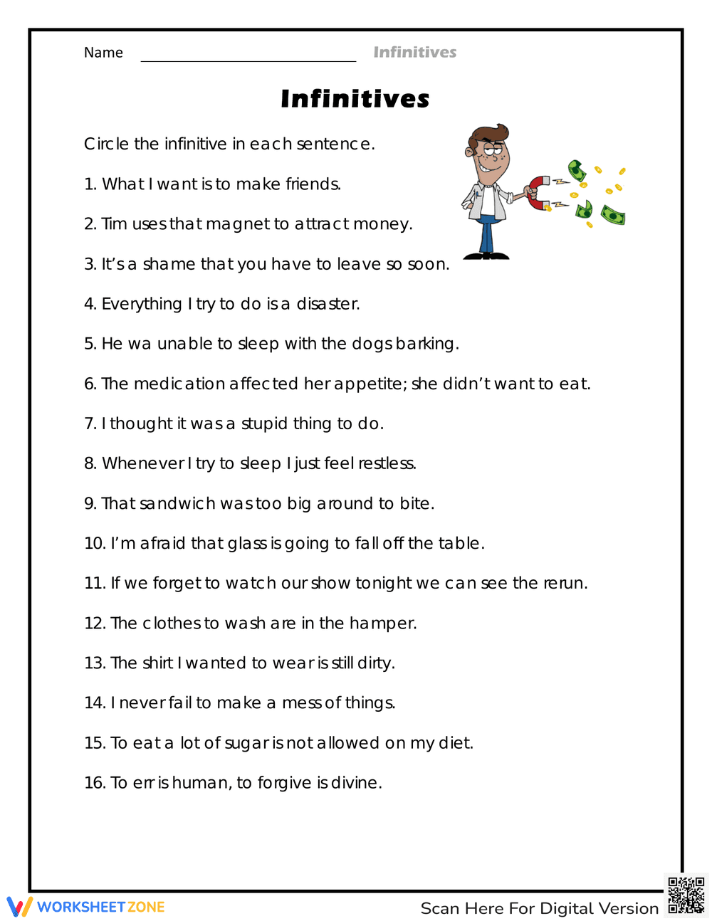 Identify Location Pointer Worksheet - Page 1