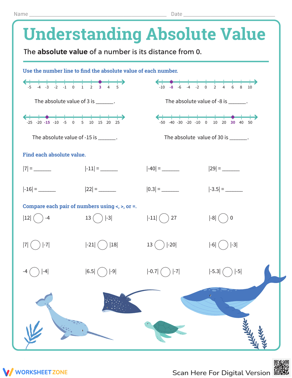 Understanding Absolute Value - Page 1