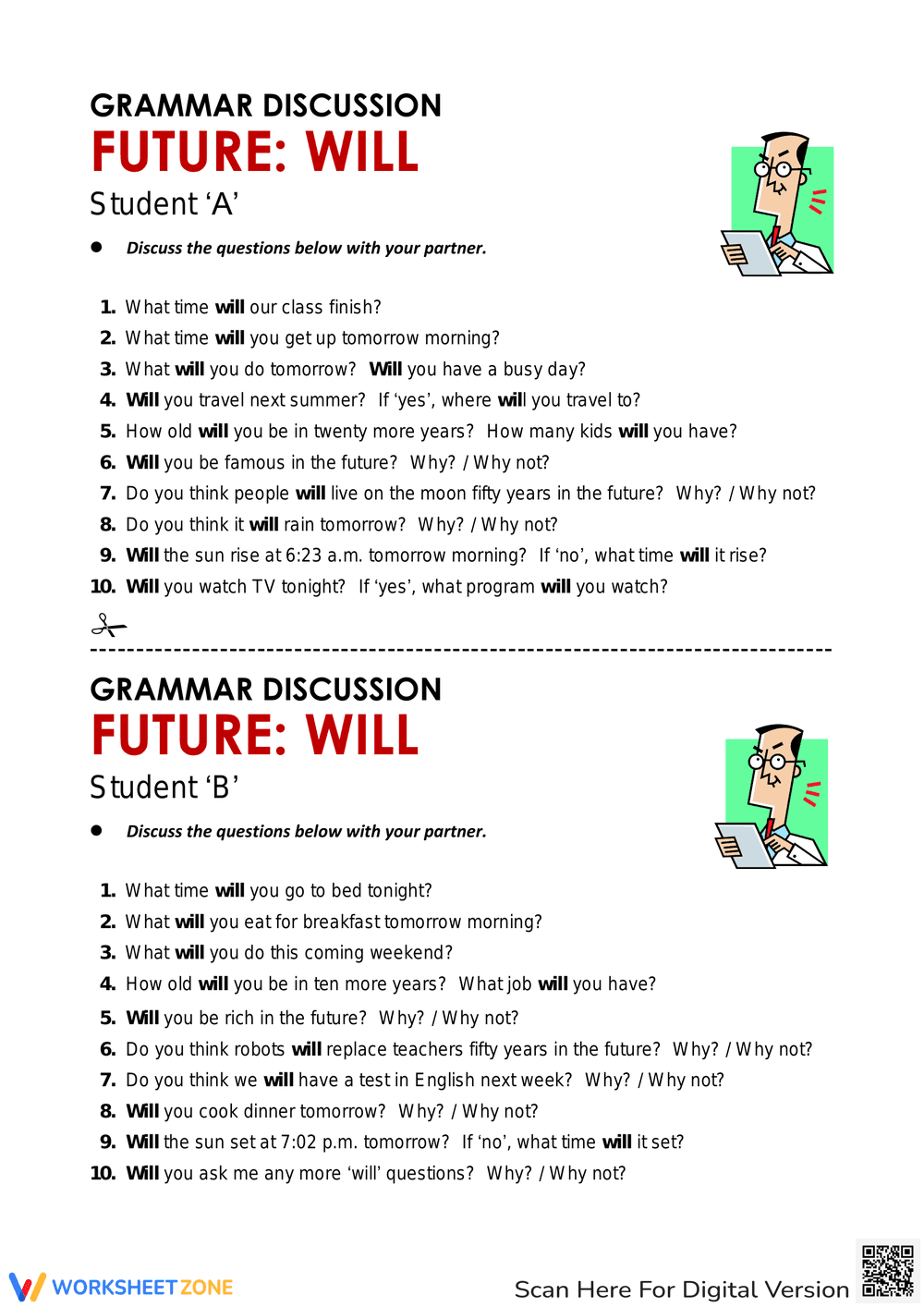 Grammar Discussion - Will - Page 1