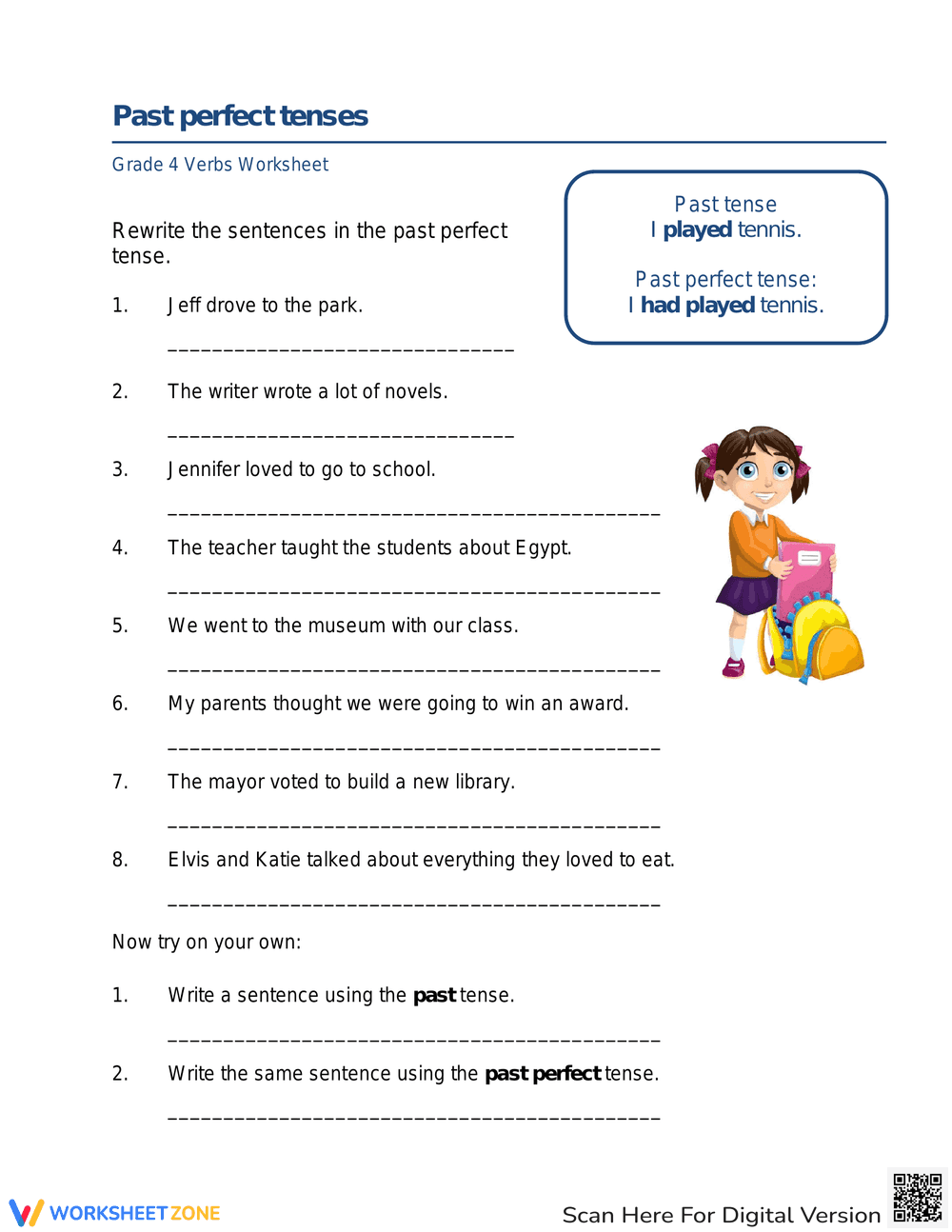 Past perfect tenses 2 - Page 1