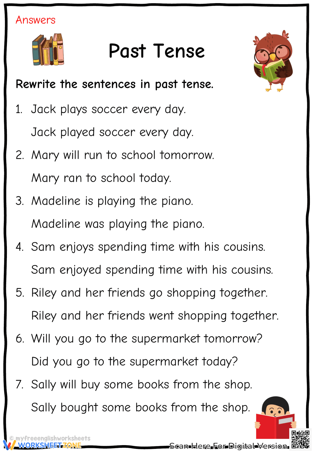Past Tense Exercise 1 - Page 2