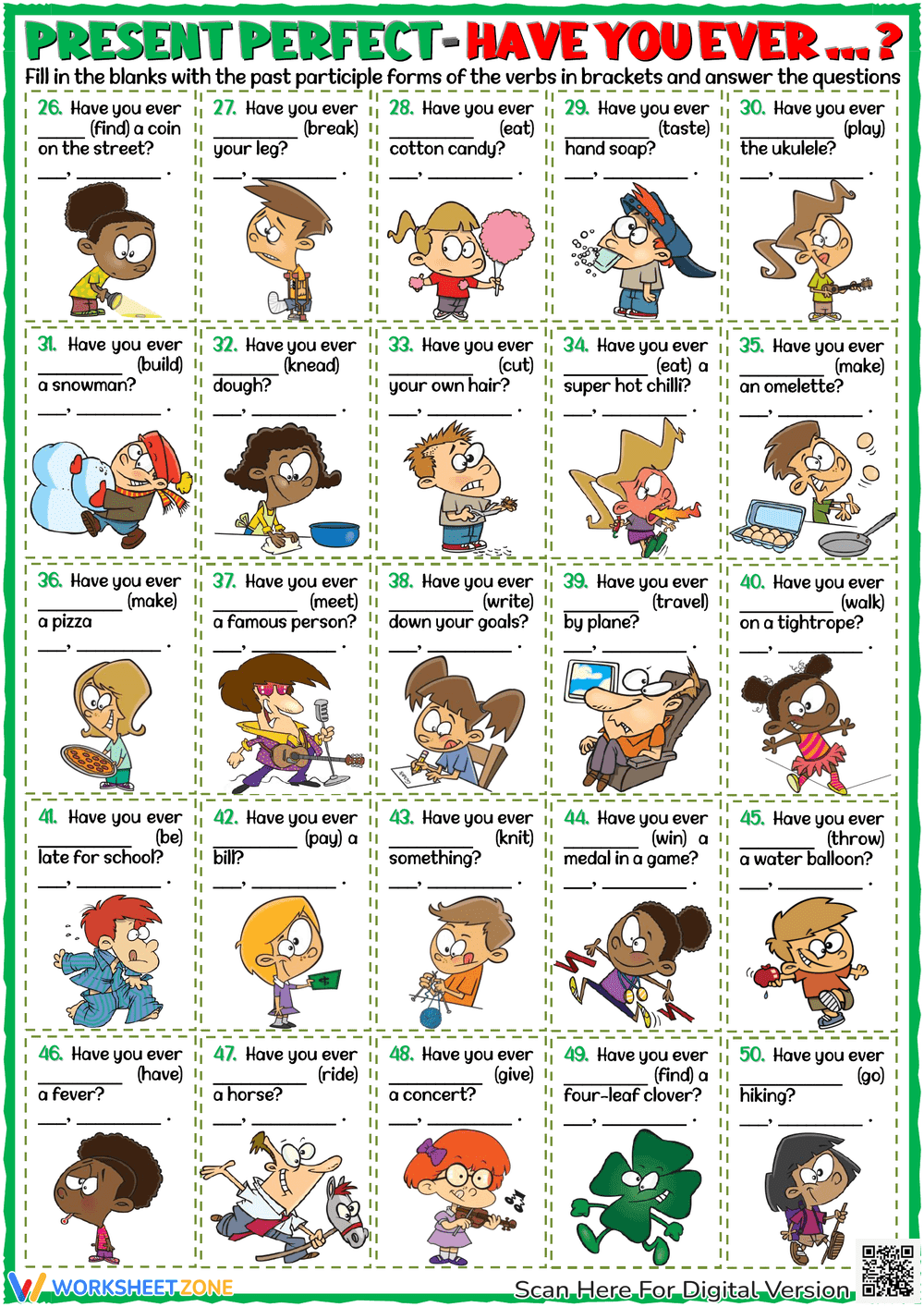 Questions: Have You Ever - Present Perfect Tense - Page 2