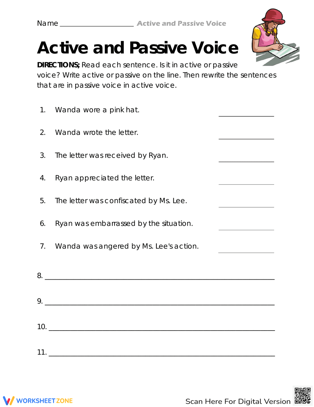 Converting Passive to Active Voice - Page 1