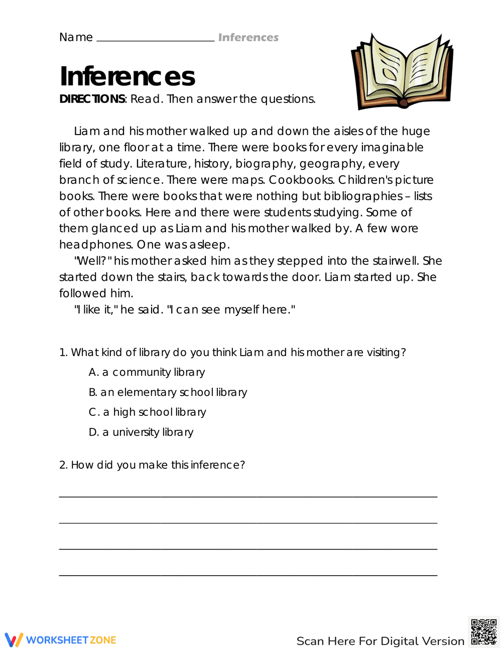 Decoding Implied Meanings Worksheet - Page 1