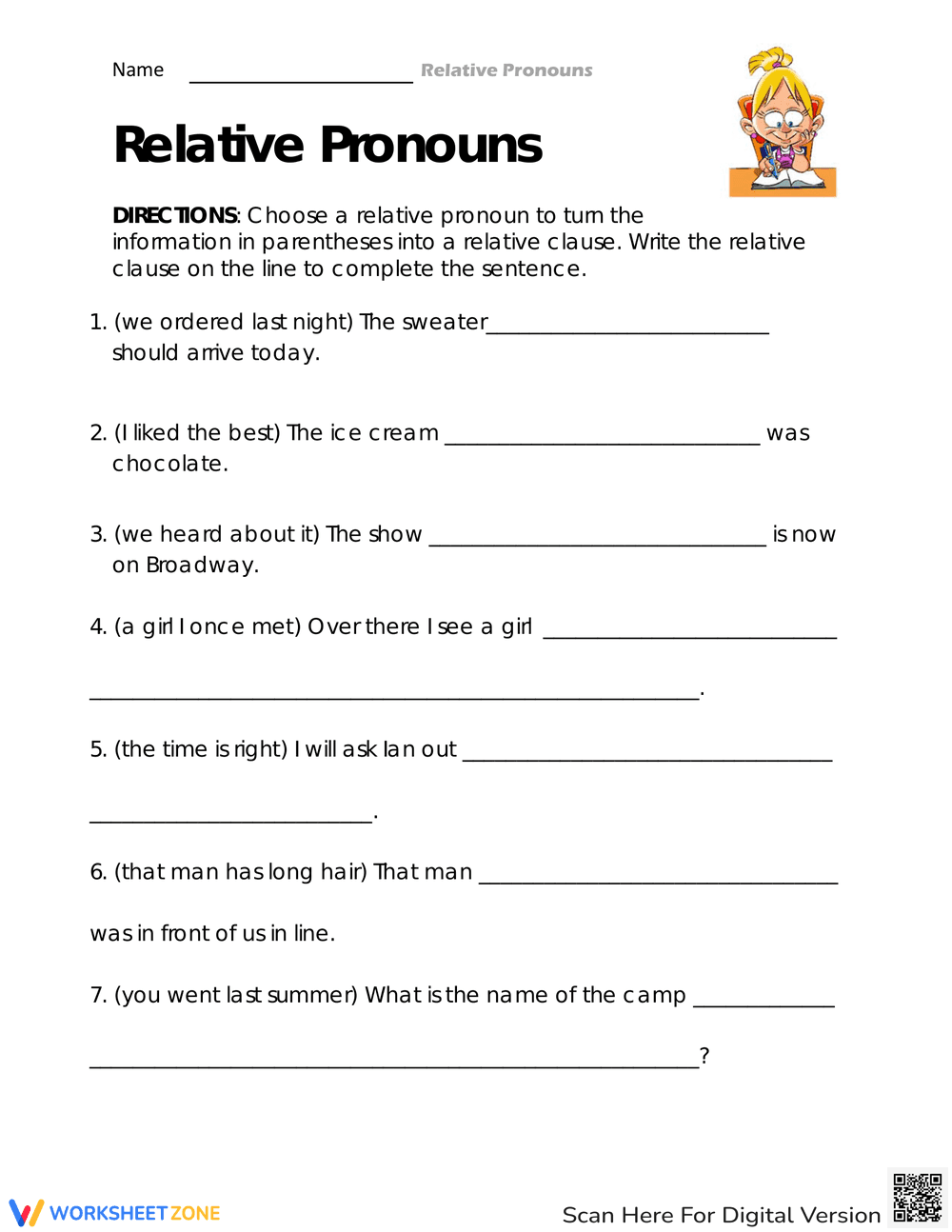 Connecting Ideas Worksheet: Writing Skills - Page 1