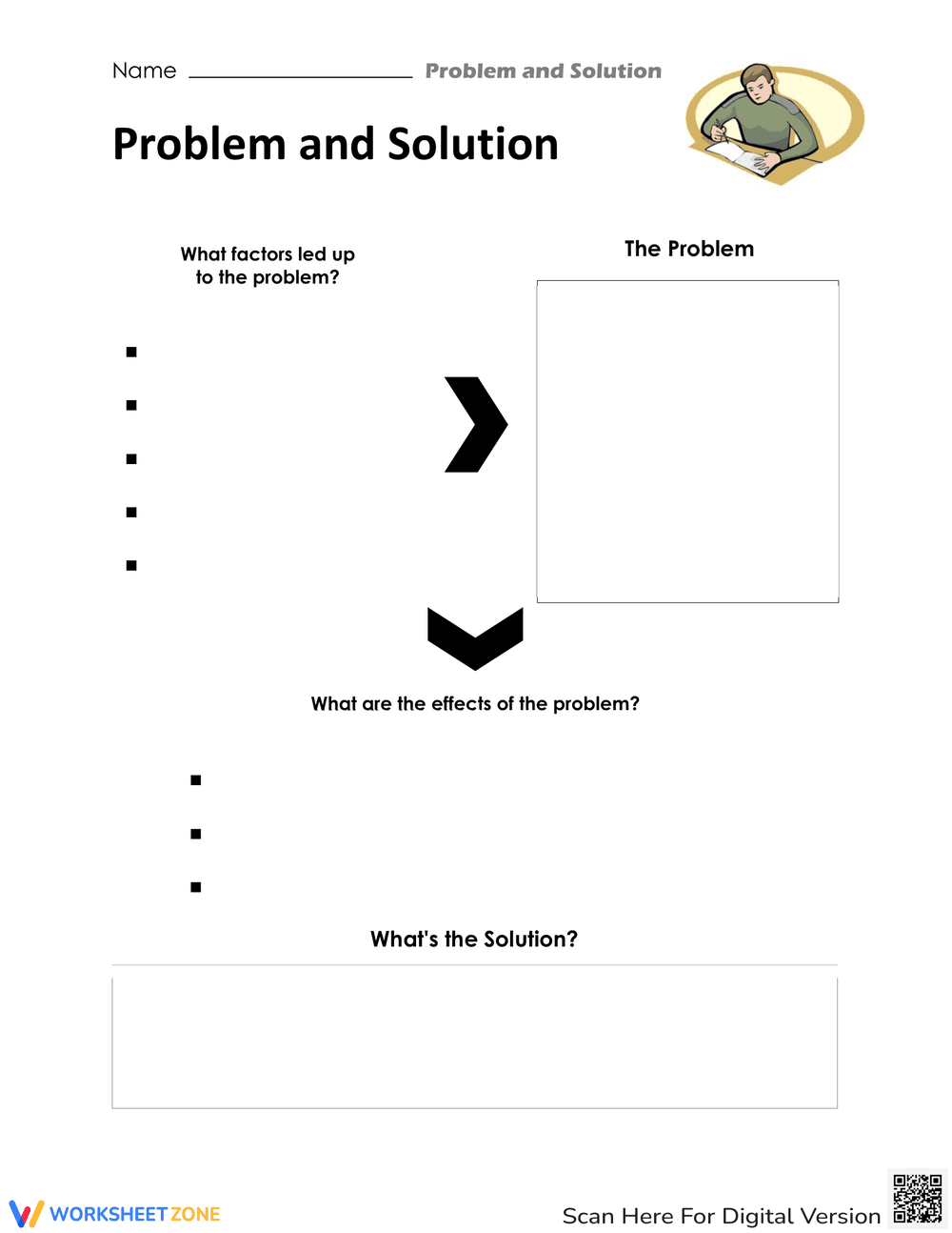 Problem and Solution Worksheet for Skill Enhancement - Page 1