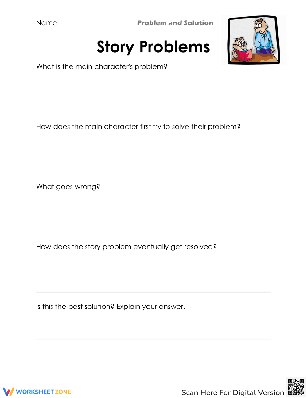 Problem and Solution Worksheet: Practical Skills - Page 1
