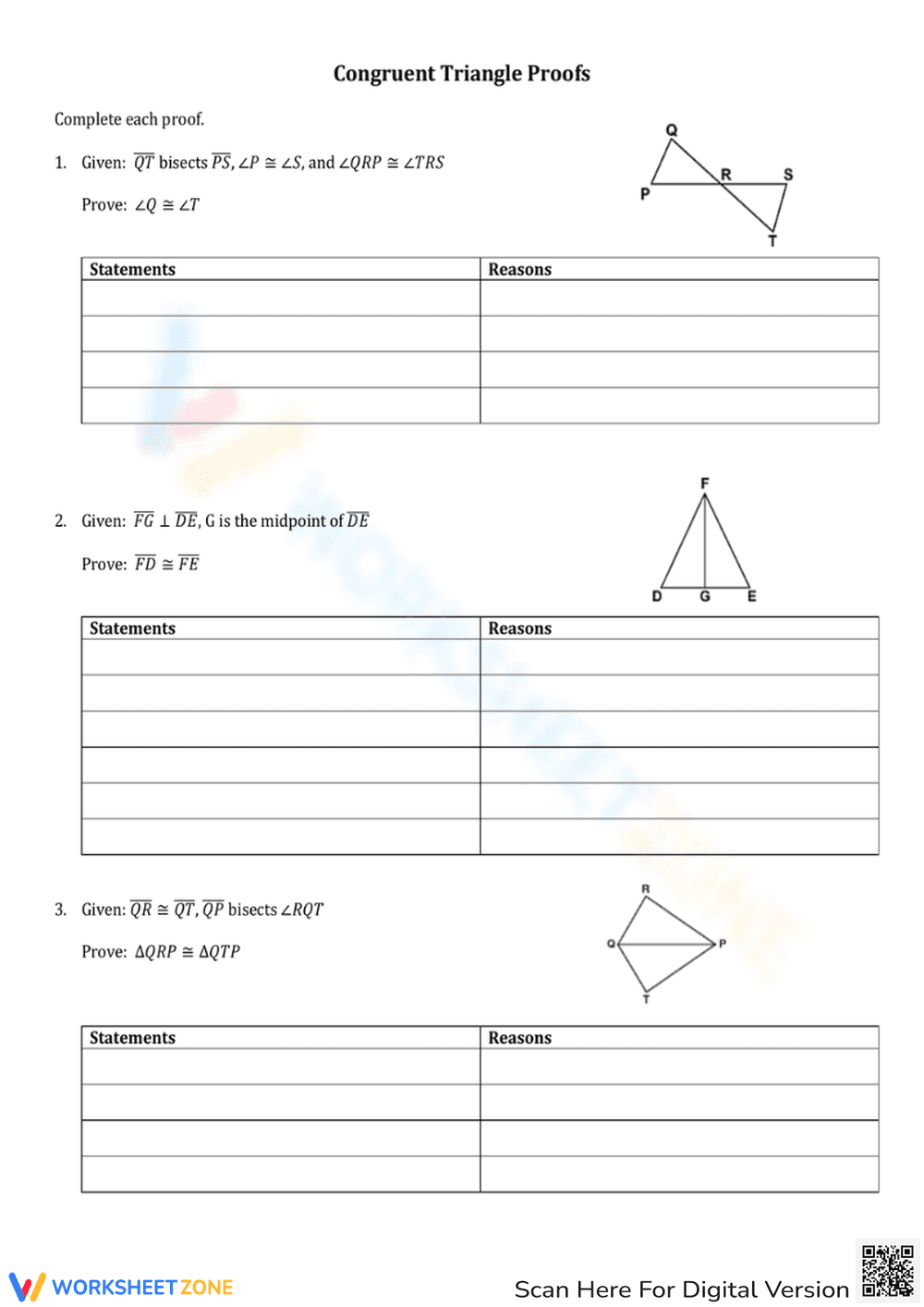 Congruent Triangle Proofs - Page 2