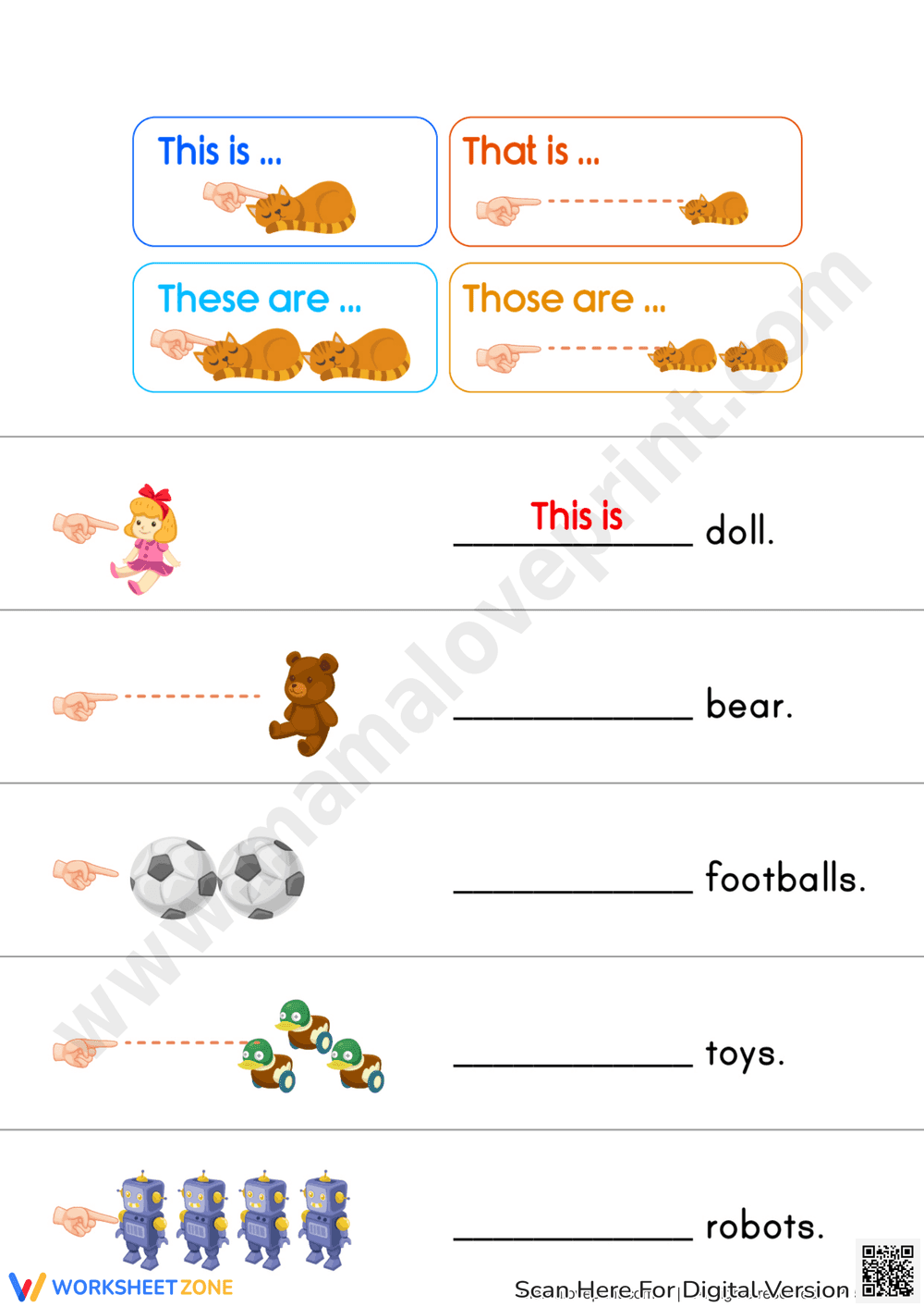 This, That, These, Those Practice Book - Page 5