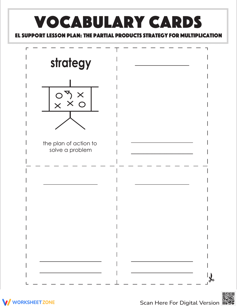 Vocabulary for Partial Products Multiplication Strategy - Page 2