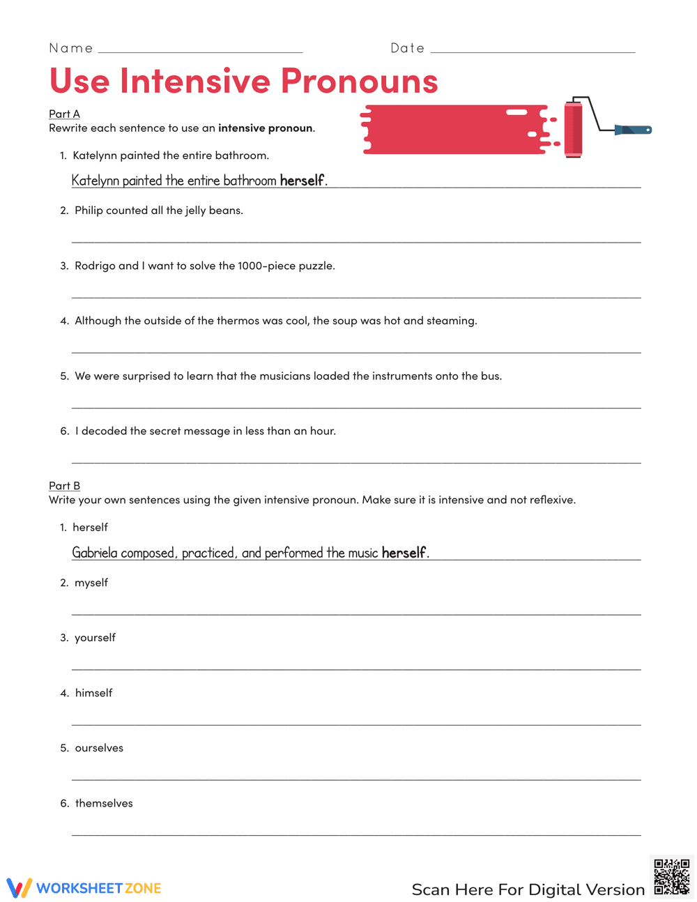 Use Intensive Pronouns Correctly - Page 1