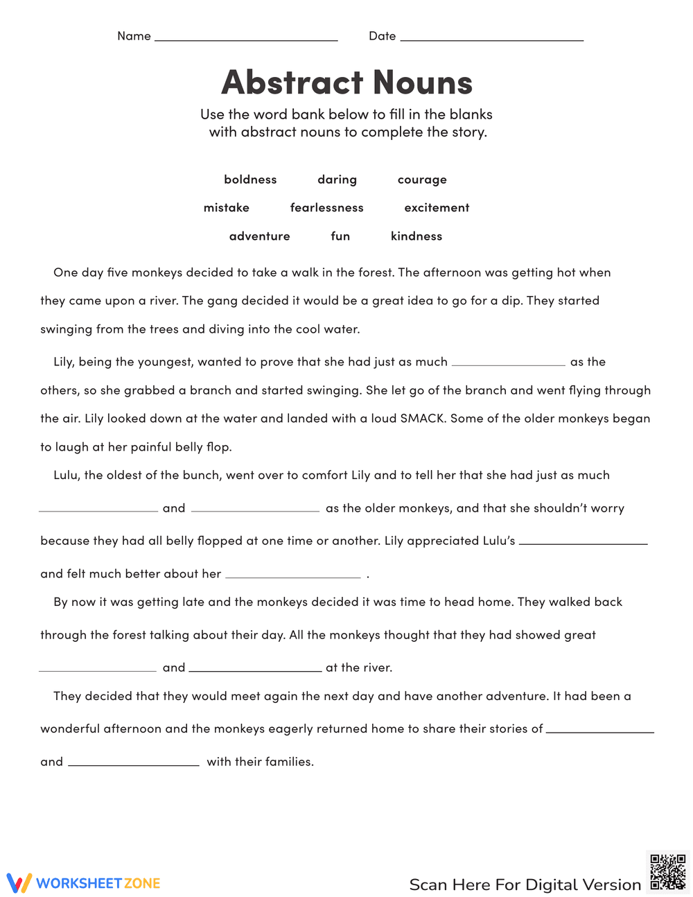 Abstract Nouns - Page 3