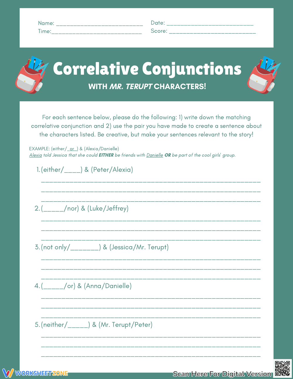 Effective Use of Correlative Conjunctions in Sentences - Page 1