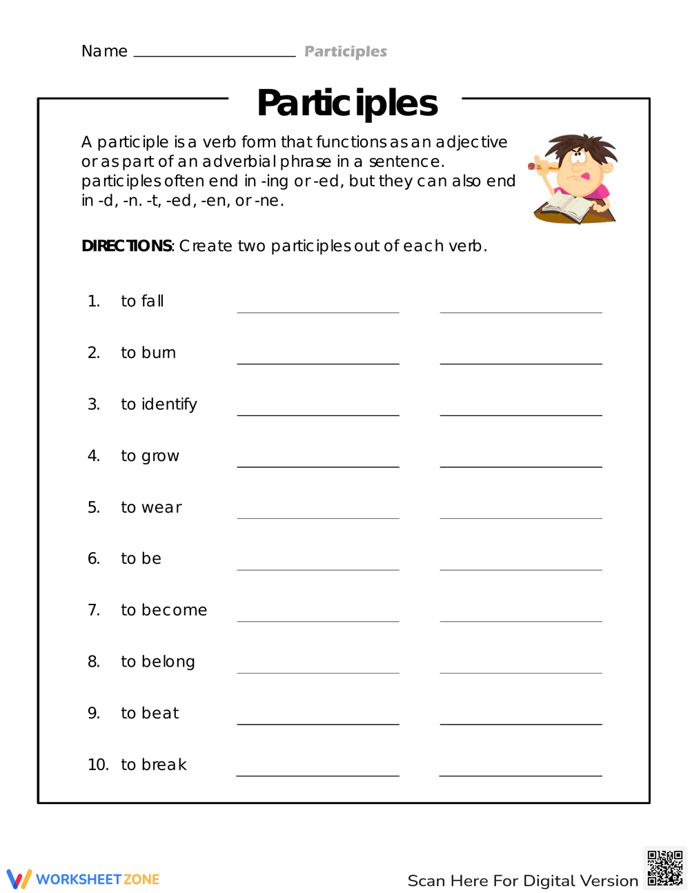 Verb Transformation: Practice Verb Use - Page 1