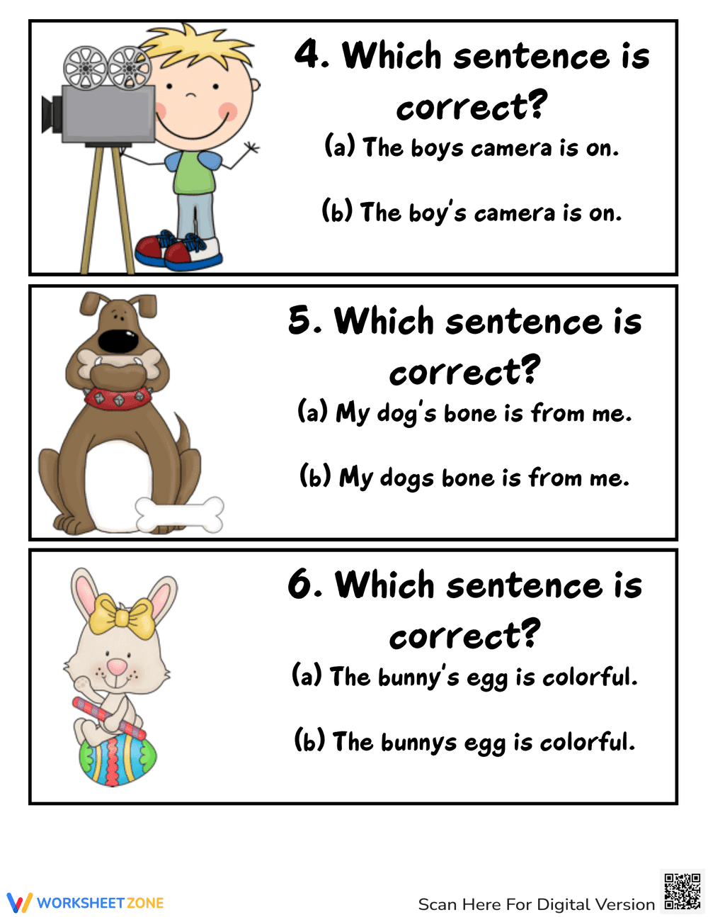 Possessive Nouns Pack Practice Worksheets - Page 3