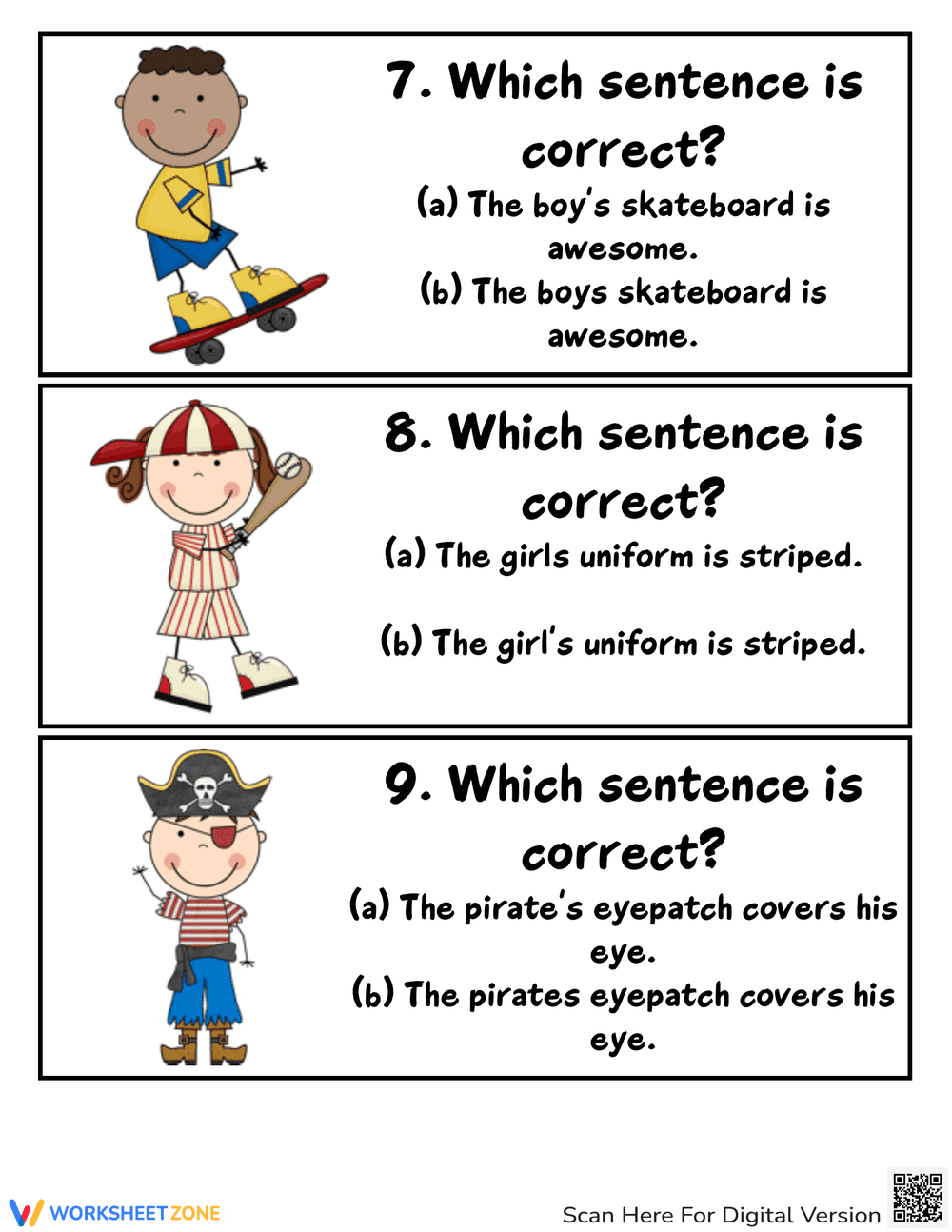 Possessive Nouns Pack Practice Worksheets - Page 4