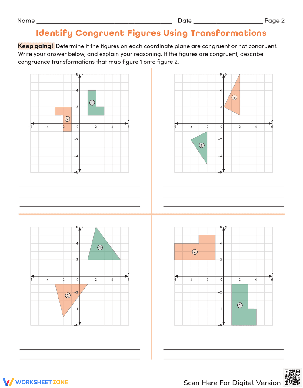 Identify Congruent Figures - Page 2