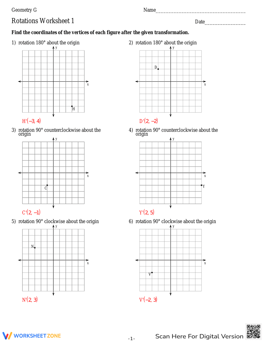 Rotations Worksheet 1 - Page 4