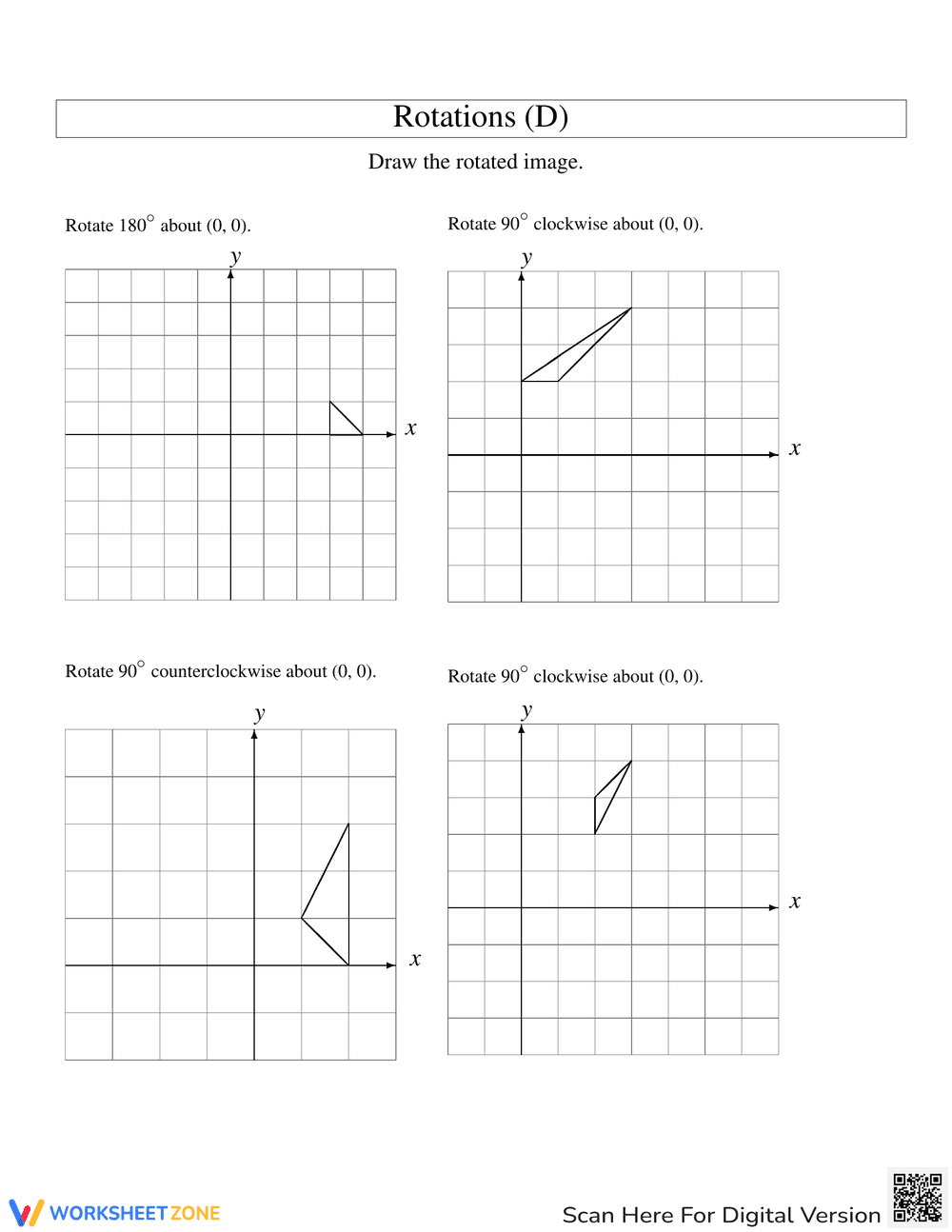 Practice Identifying Rotation Transformations - Page 1