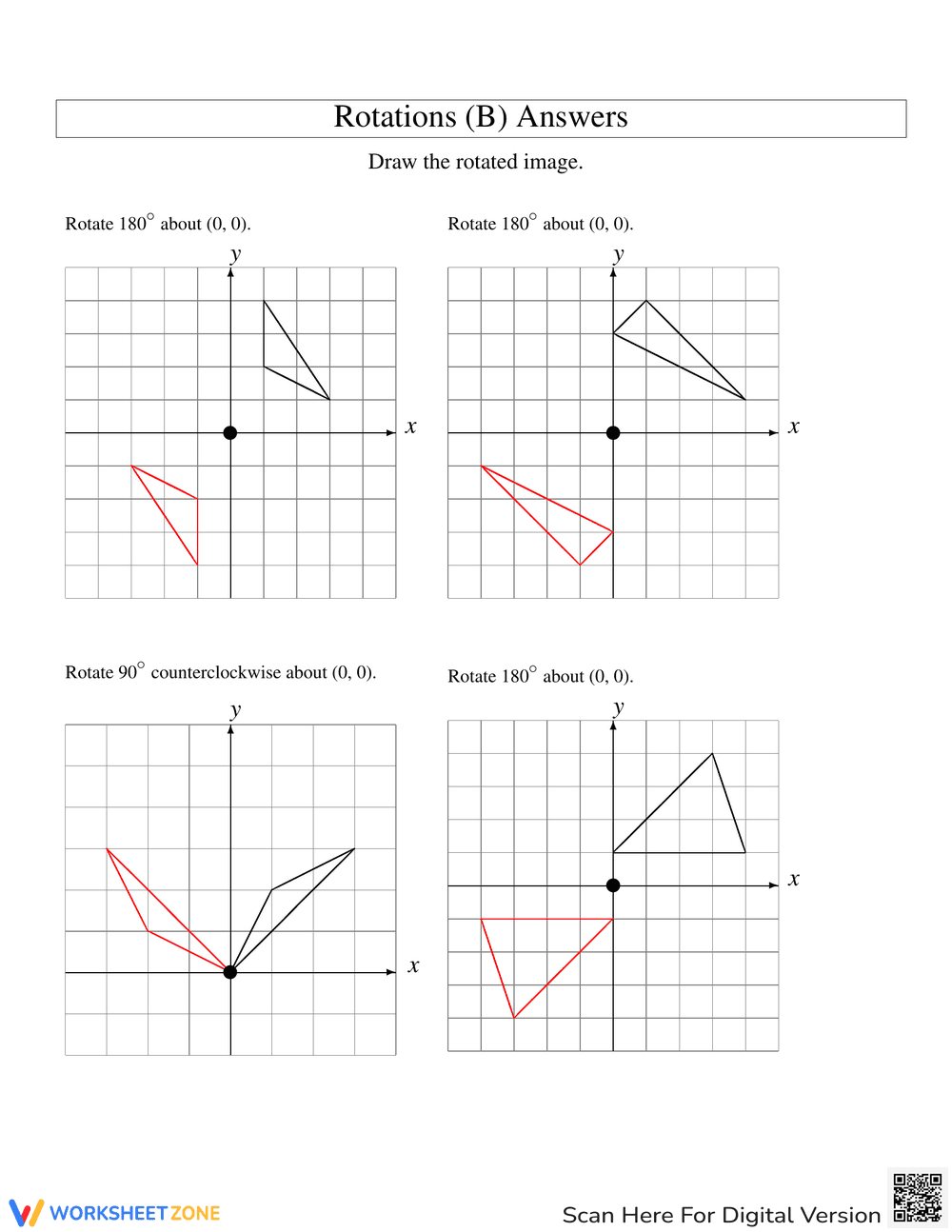 Rotation Practice: Geometry Worksheet - Page 2