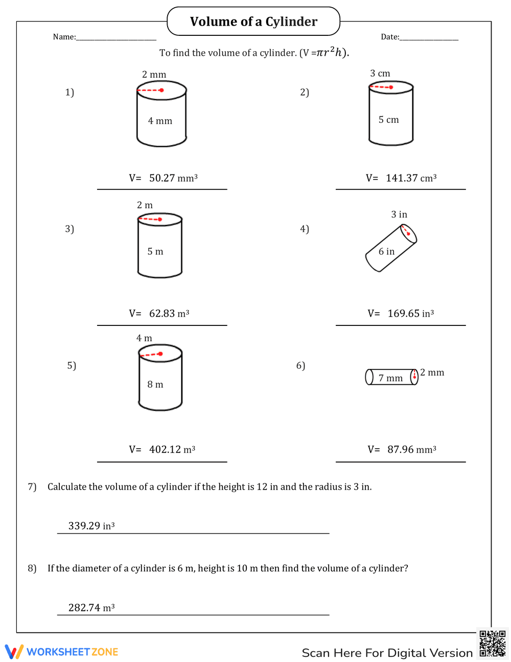 Calculate Volume of a Cylinder Easily - Page 2
