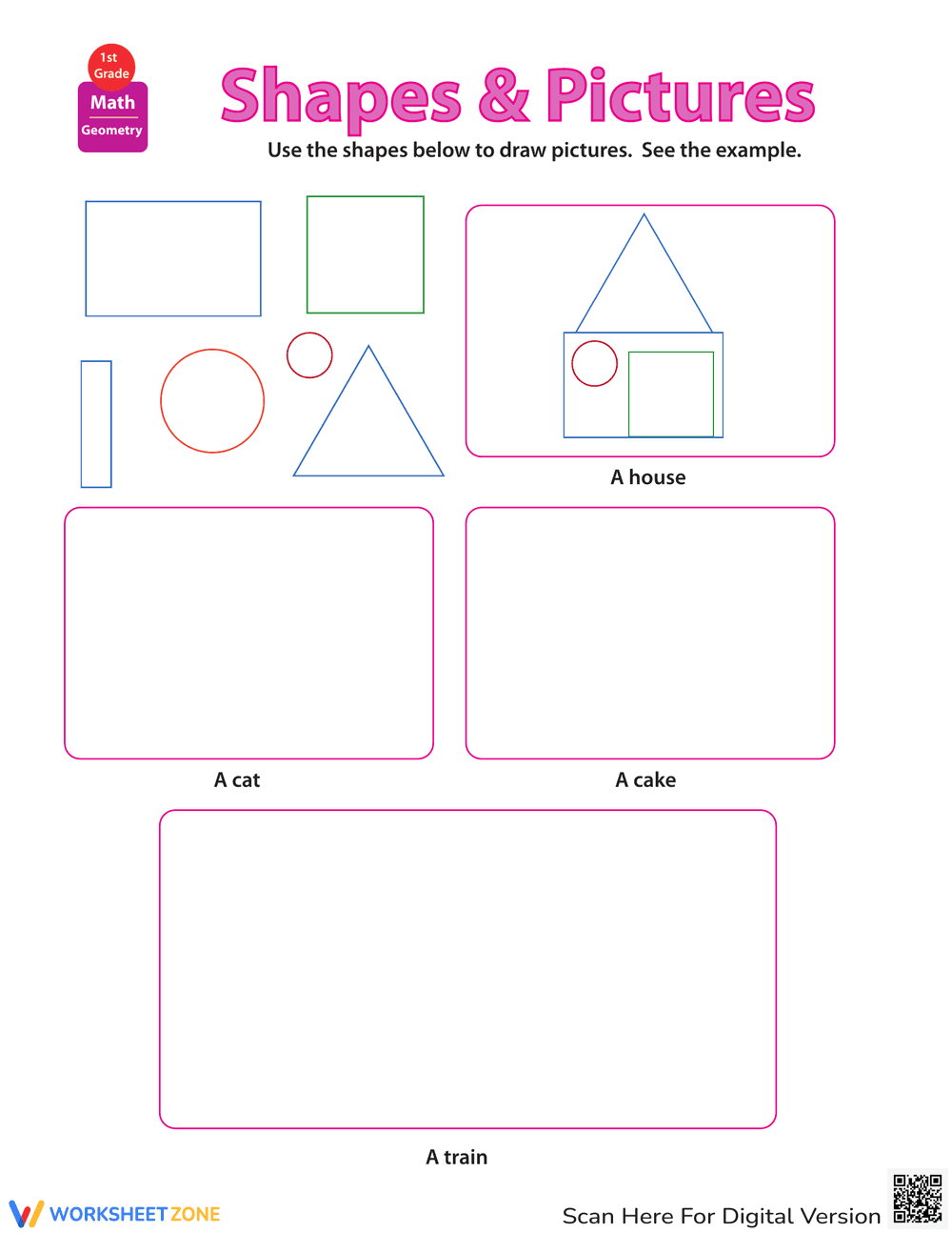 Identifying Shapes and Pictures - Page 1