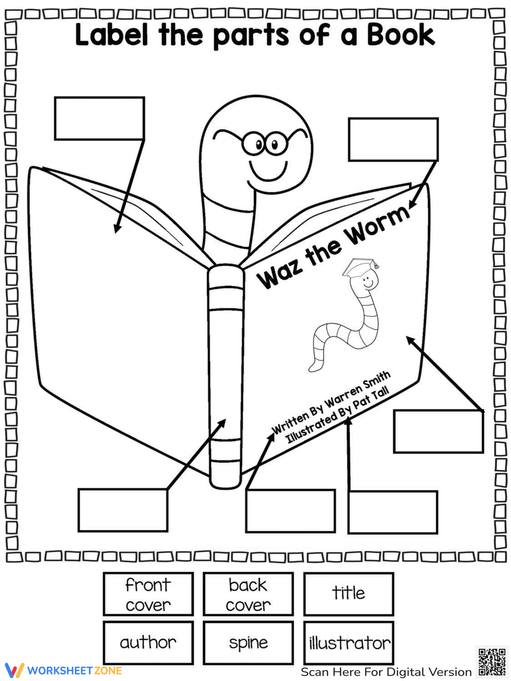Labeling the Parts of a Book - Page 1
