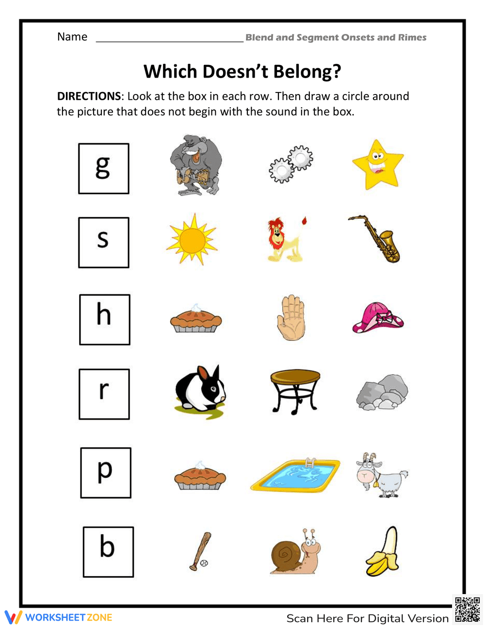Which Doesn't Belong: Vocabulary Challenge - Page 1