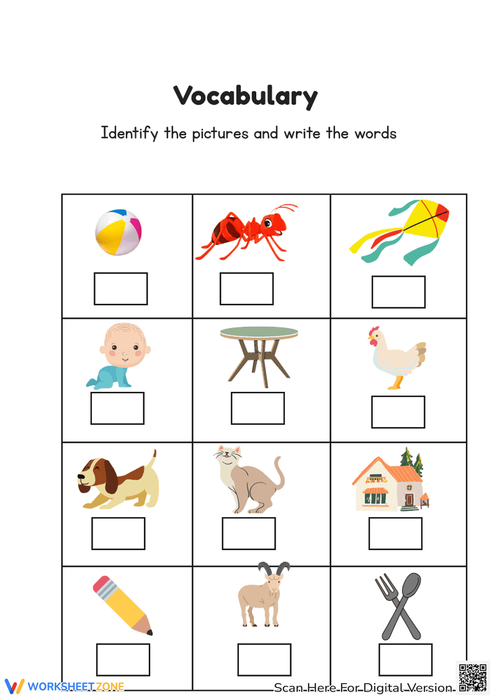Living and Non-Living Things Worksheet - Page 1