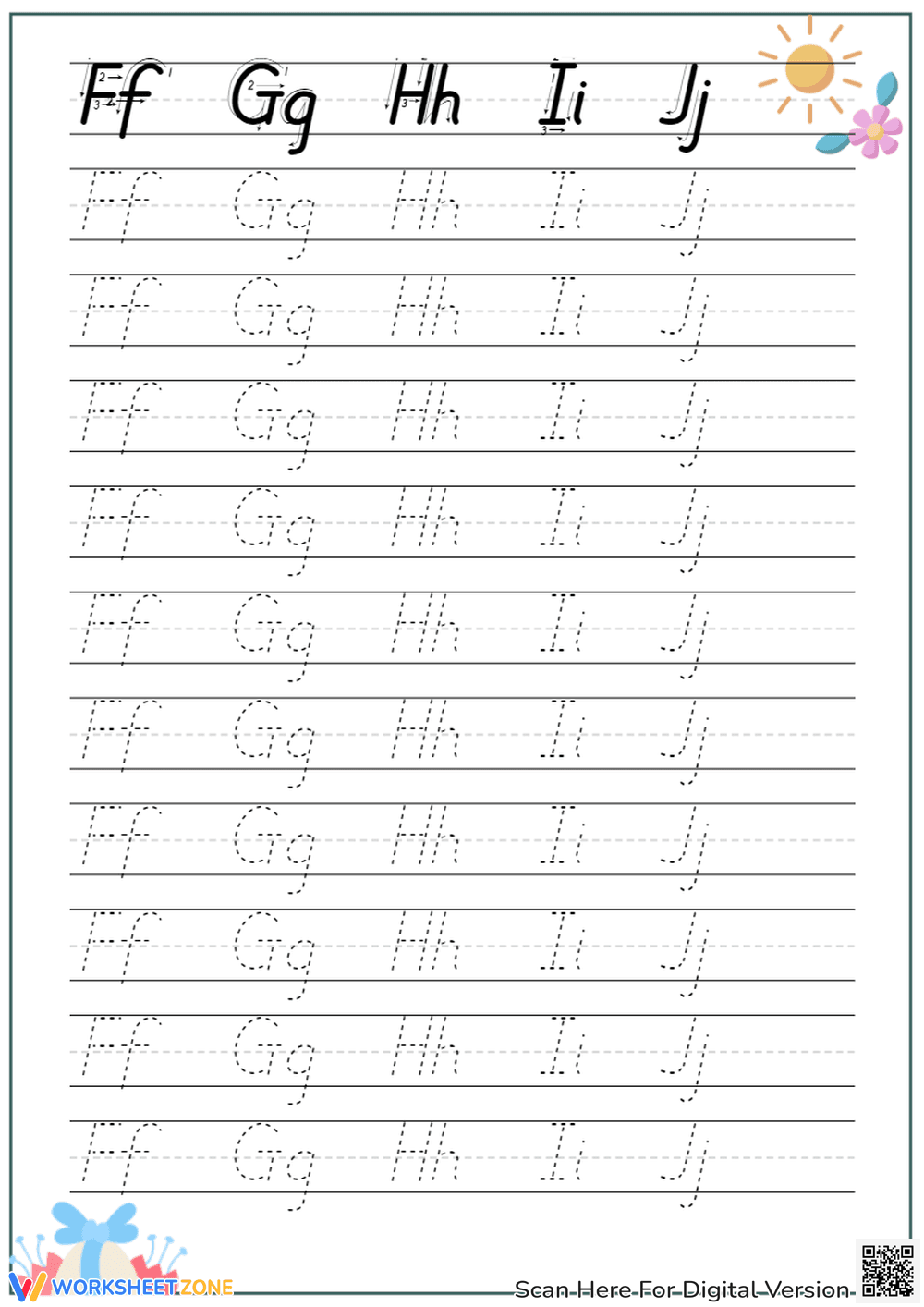 Alphabet Learning Activity Worksheet - Page 2