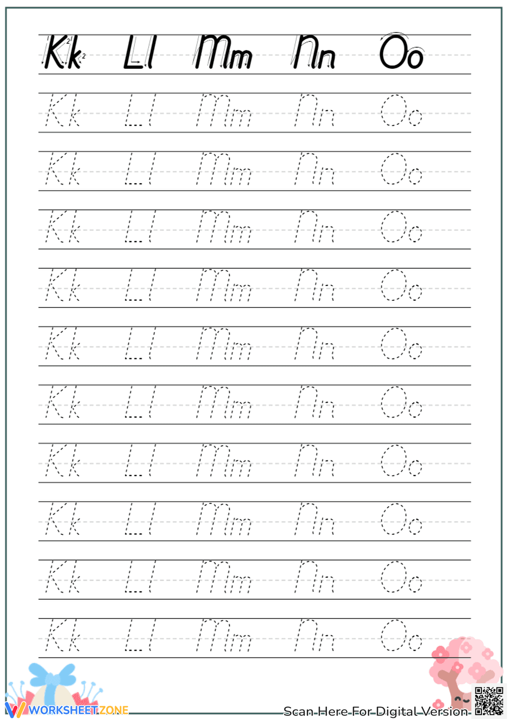 Alphabet Learning Activity Worksheet - Page 3