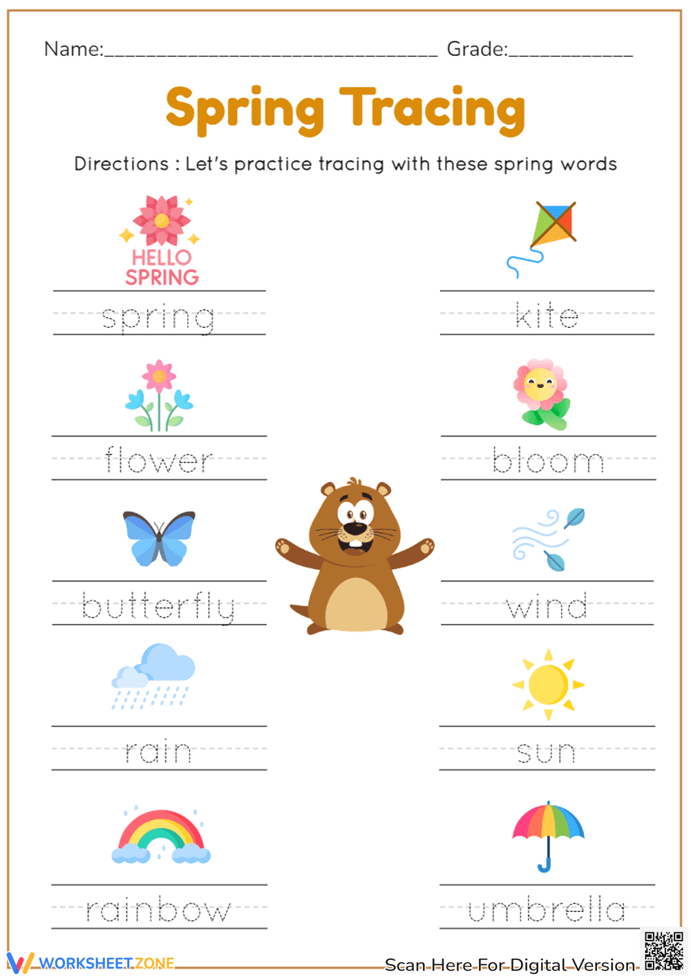 Spring Tracing - Page 1