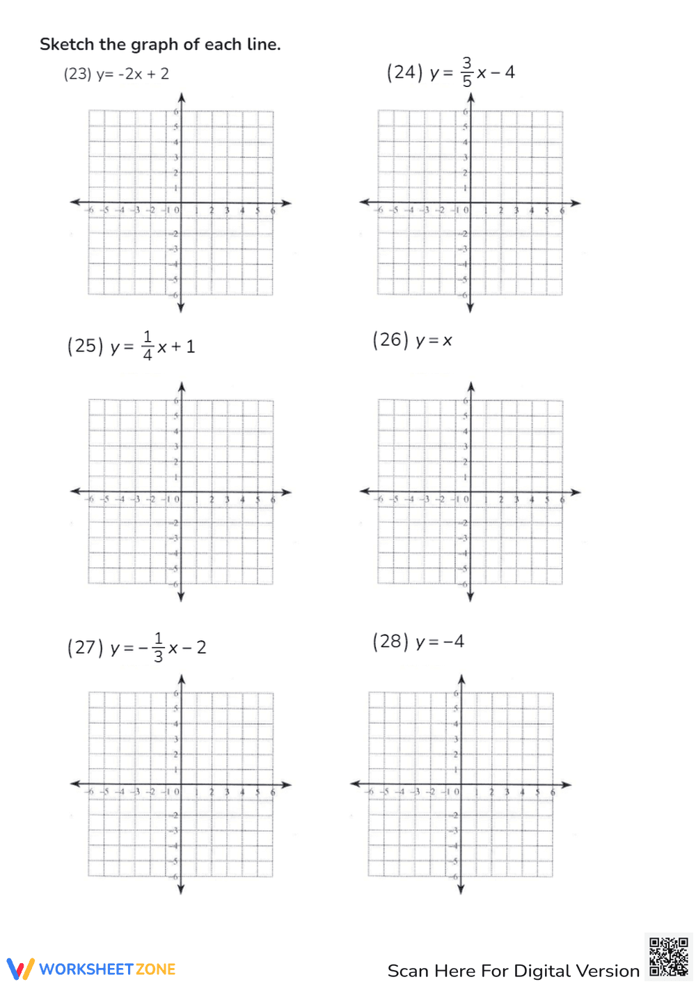 Slope & Slope-Intercept Practice - Find the Slope Worksheet - Page 3