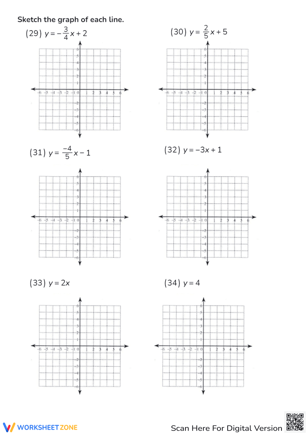 Slope & Slope-Intercept Practice - Find the Slope Worksheet - Page 4