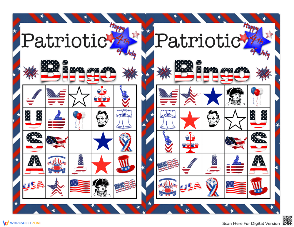 Patriotic Bingo Celebration - Page 1