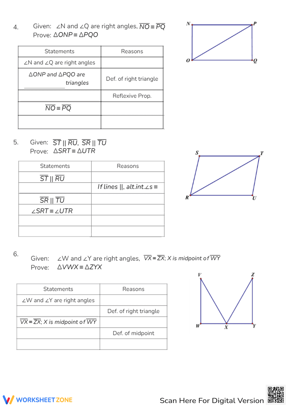 Congruent Triangles Proof Activity Worksheet - Page 2