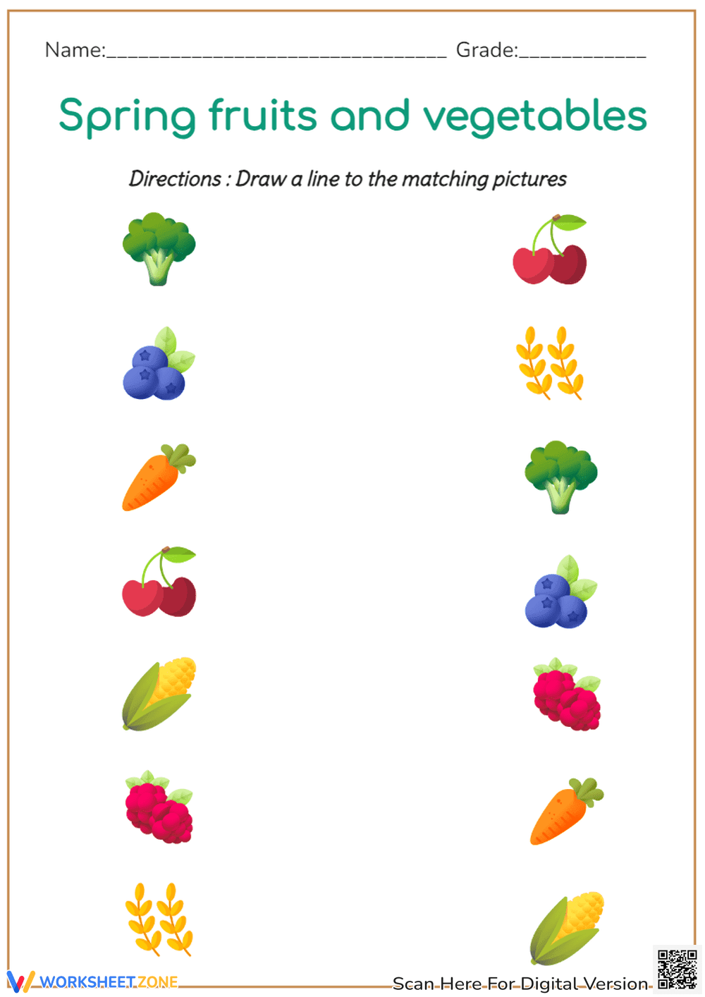 Spring fruits and vegetables - Page 1