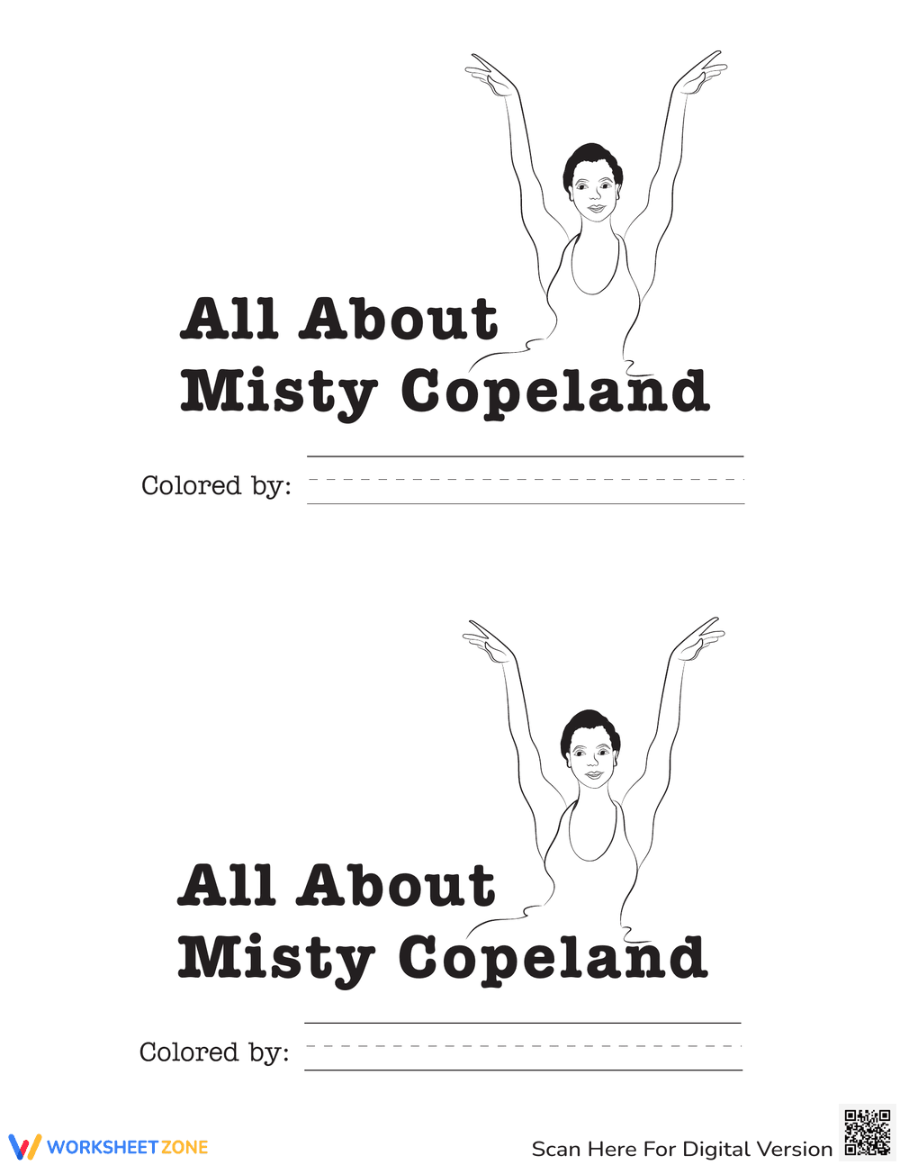 All About Misty Copeland: Reading Comprehension - Page 1