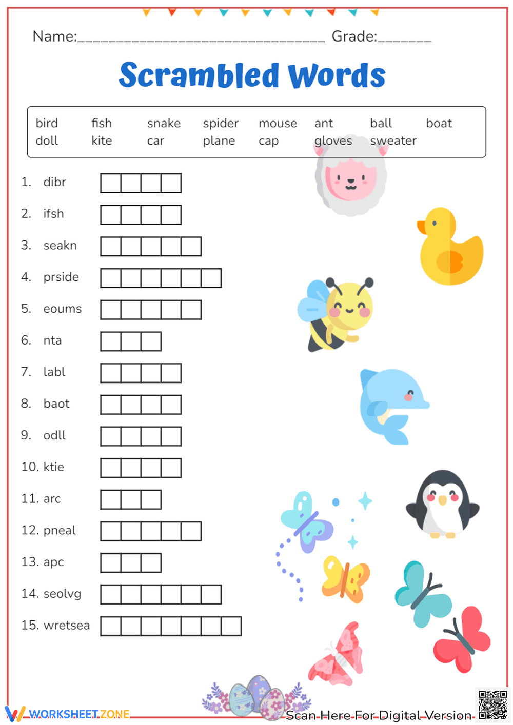 scrambled words - Page 1
