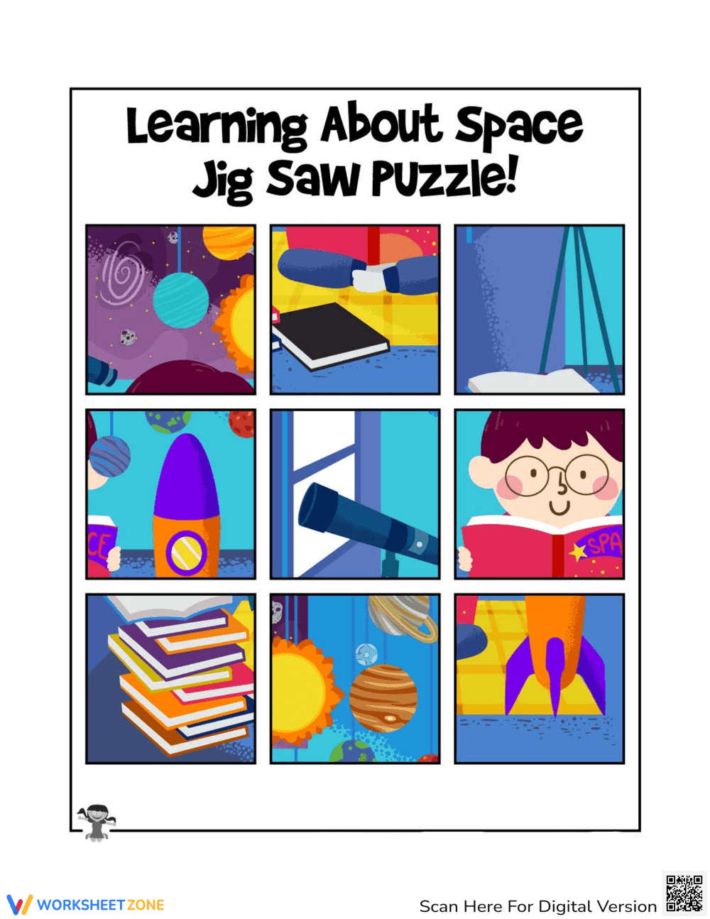 Back To School- Learn About Space - Page 1