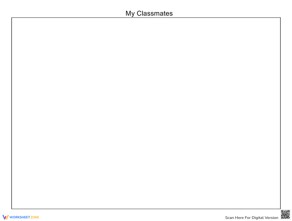 Cut and Paste School Classmates Activity - Page 2