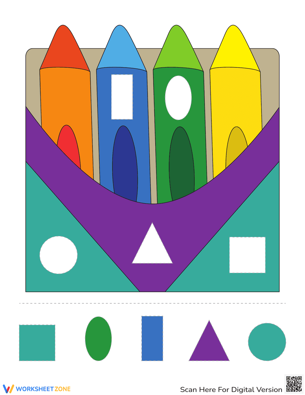 Creative Back to School Cut and Glue Learning - Page 1