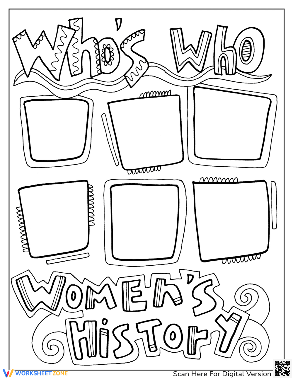 Who's Who: Women in History Activity - Page 1